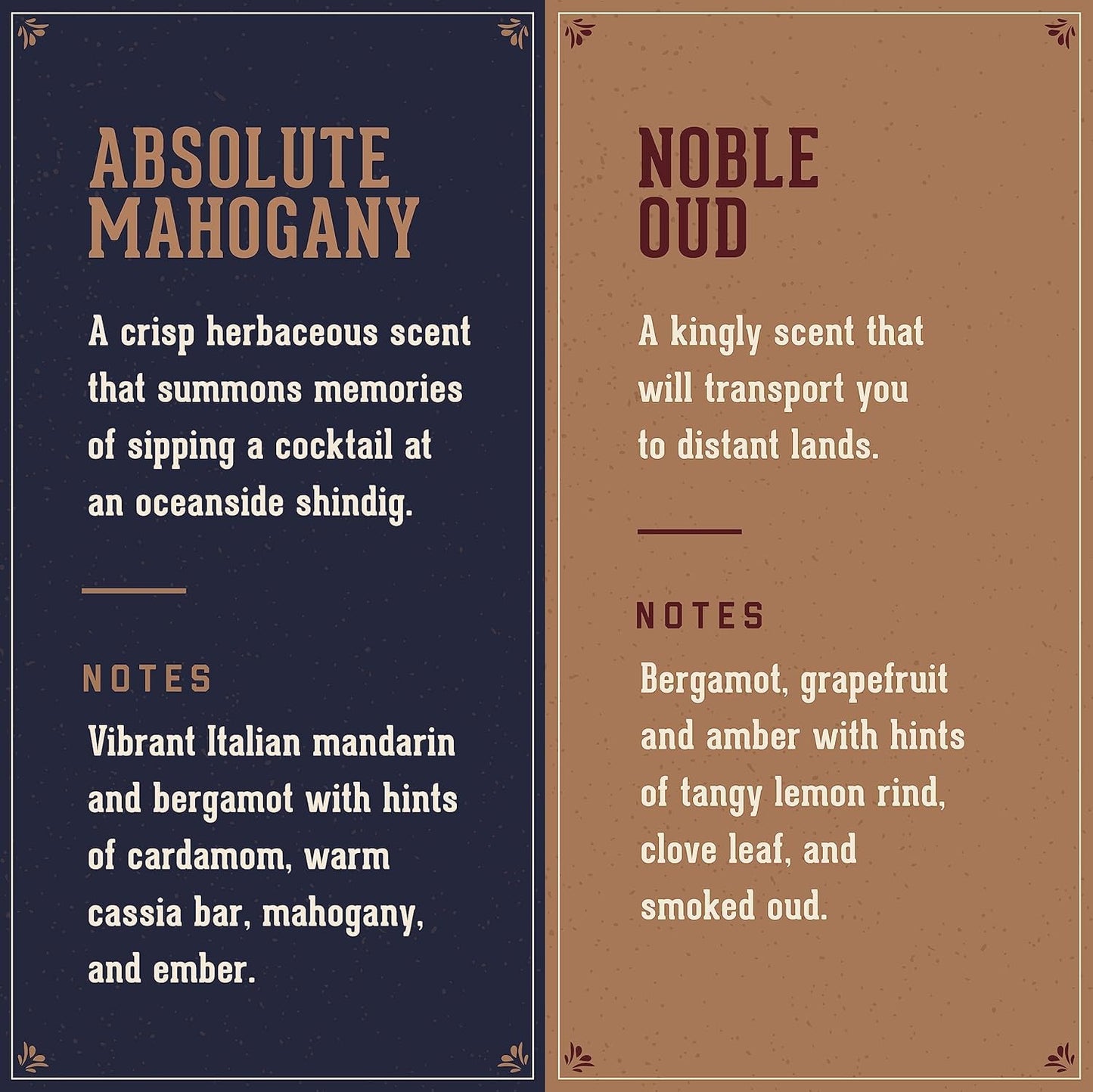 18.21 Man Made Noble Oud & Absolute Mahogany Beard, Hair & Skin Oil 2-Set Bundle, All Hair & Skin Types for Men, Strengthens and Moisturizes in a Manly Aroma