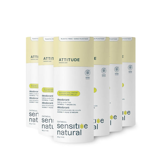 Attitude Sensitive Skin Deodorant Stick, Argan Oil, Aluminum Free, Vegan, Parabens Free, 3 Ounces (Pack Of 1)