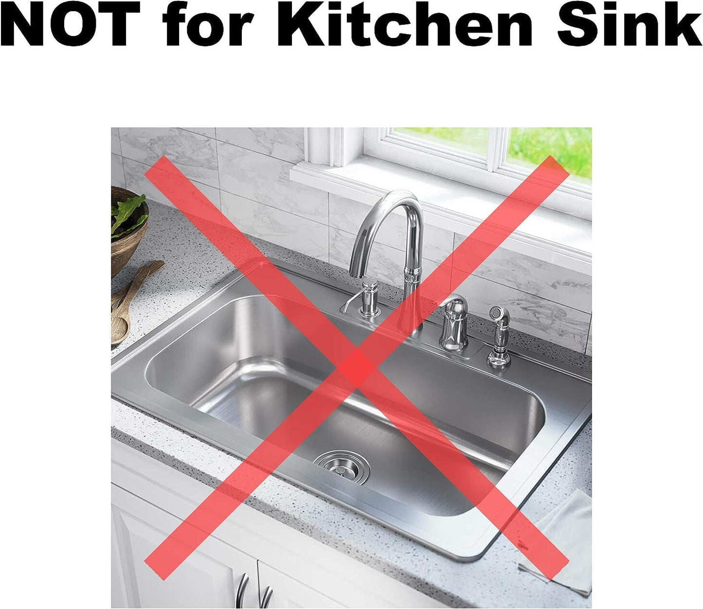 Bathtub Drain Cover, Bathtub Strainer, Drain Hair Catcher for Bathtub Laundry Utility Sink, Fit Hole Size 1.5" and Depth More Than 1" (3-Pack)