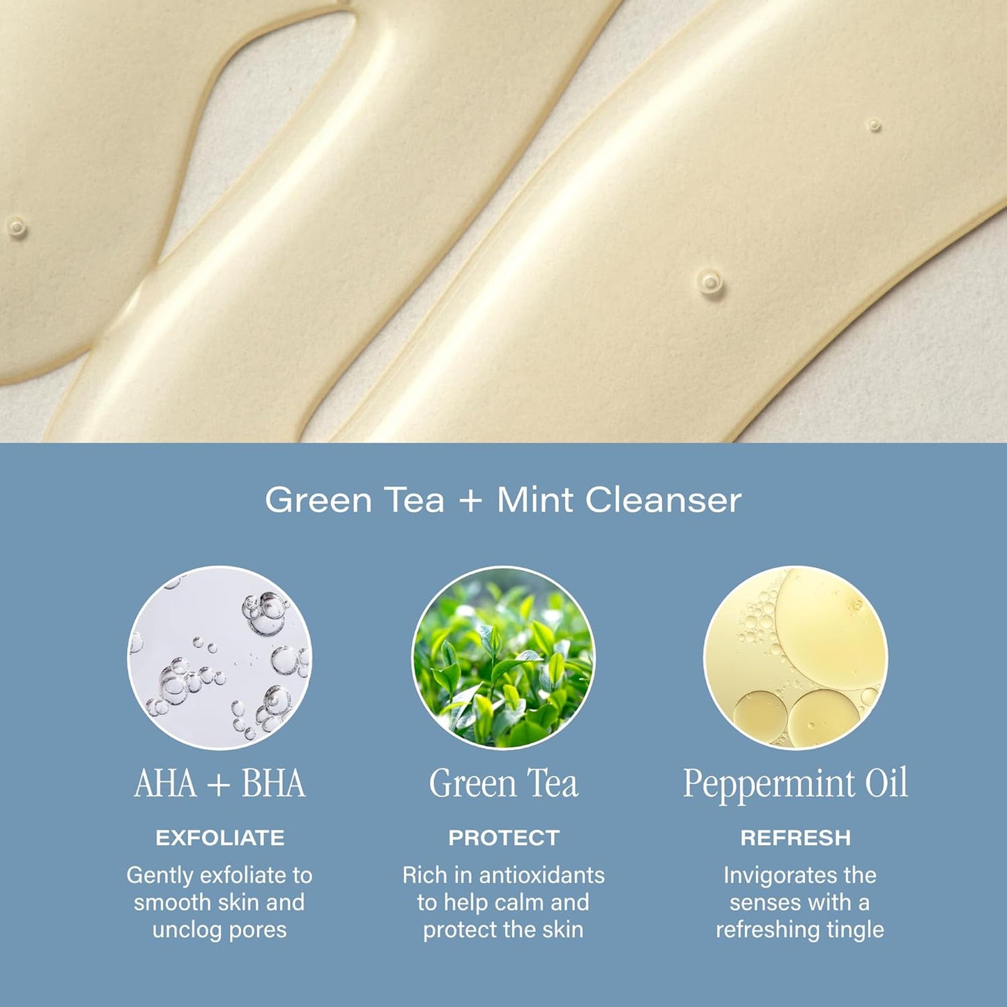 SKINN Day & Night Face Wash for Women & Men - Refreshing Green Tea & Mint Infusion, Nourishing Olive & Enzyme Formula - Complete AM/PM Cleanser Set for Hydrated