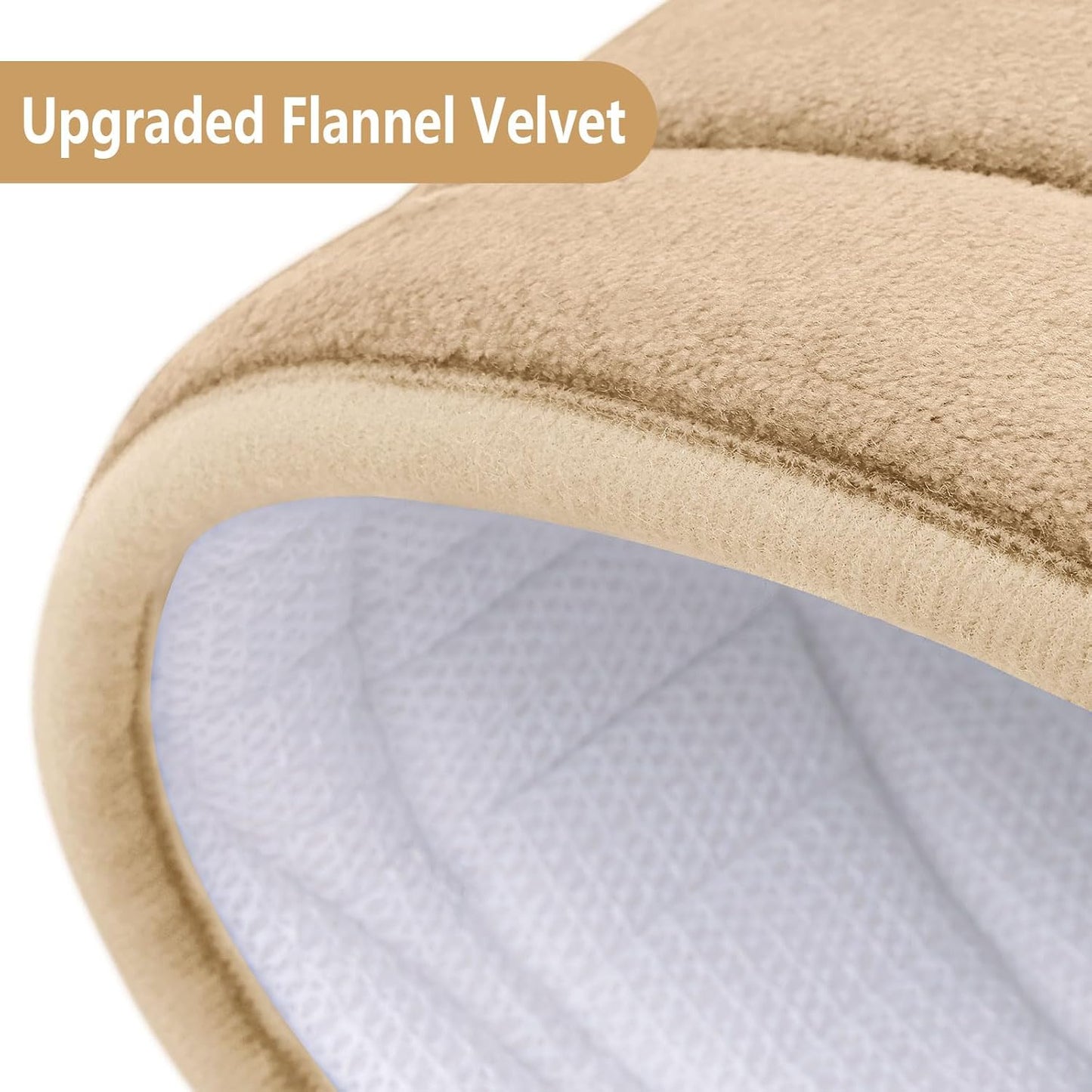 Buganda Memory Foam Bathroom Rug Mat 59x17, Extra Soft and Absorbent Bath Mats, Non-Slip and Machine Washable Bath Rugs for Bathroom Floor,Tub and Shower, Beige