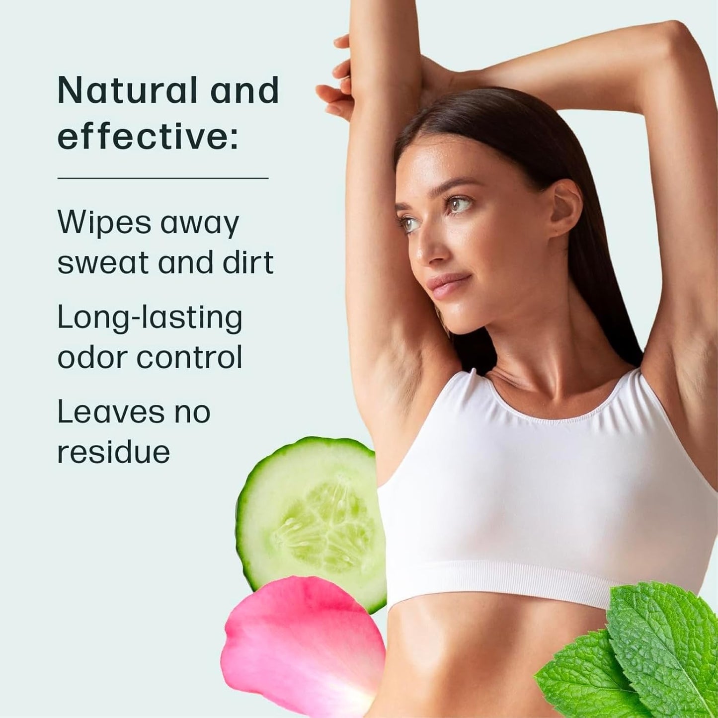 Dew Well Refreshing Deodorant Wipes - A Fresh Start When You’re On the Go - Aluminum, Paraben, and Sulfate Free - Variety Pack (Mint, Rose, and Cucumber) - 50 Individually Wrapped Wipes