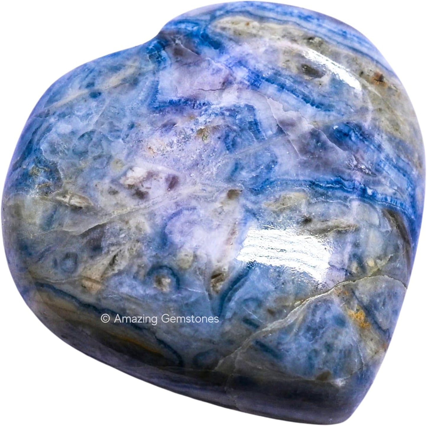 Amazing Gemstone Scheelite Crystal Heart Palm Stone - Pocket Massage Worry Stone for Natural Body Chakra Balancing, Reiki Healing and Crystal Grid