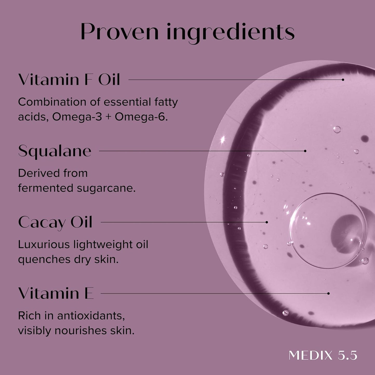 MEDIX Body & Face Moisturizer 20% Vitamin F Oil Body Booster & Face Serum | Concentrated Vitamin F + Vitamin E Oil Skin Care Super Serum For Crepey Skin & Protecting Skin Barrier, 2-Pack