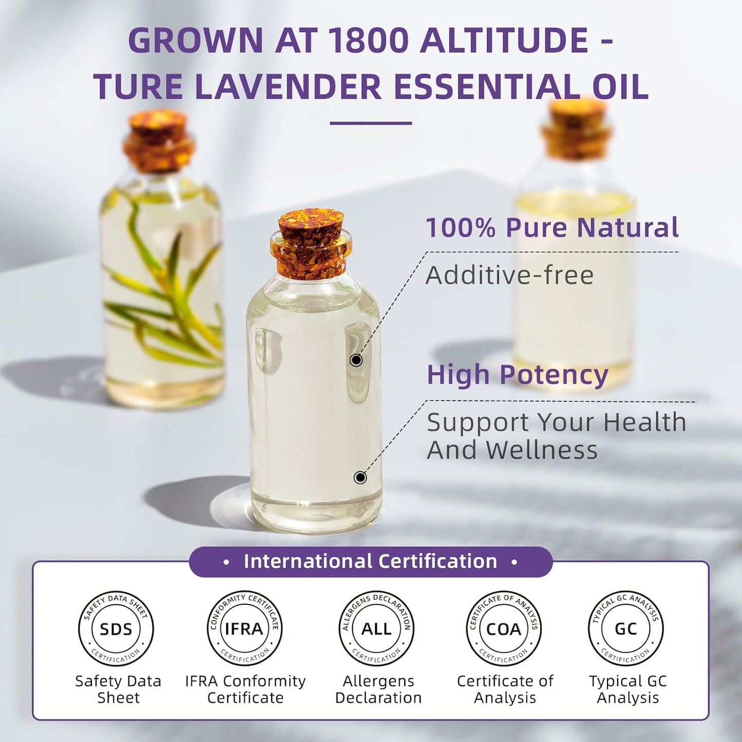 HIQILI 32 Fl Oz Lavender Essential Oil Pure, for Aromatherapy Diffuser, Hair, Includes Premium Quality Glass Dropper-32 Ounces