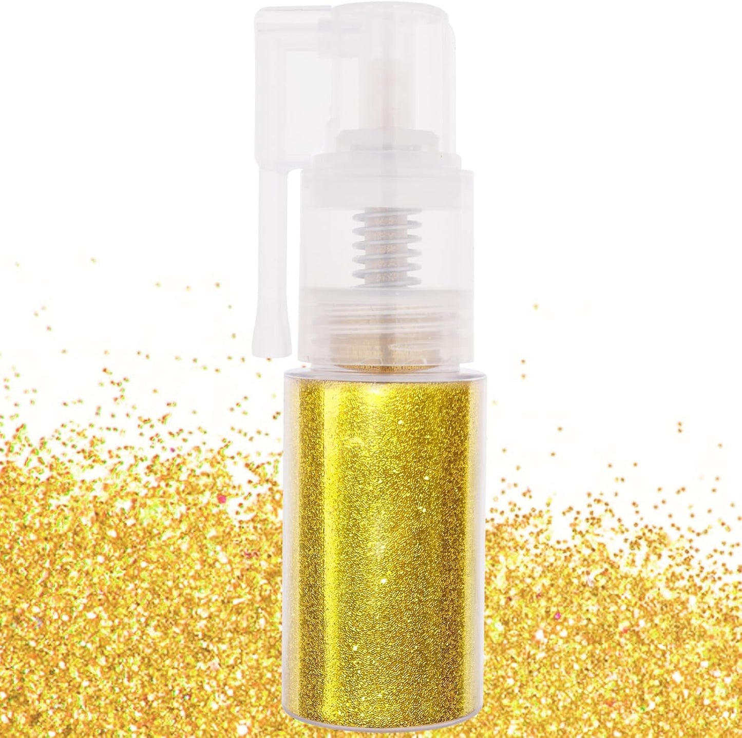 MEICOLY Gold Hair and Body Glitter Spray,25g/0.88OZ,Shinny Sparkle Glitter Spray for Clothes,Loose Shimmer Hairspray for Festival Rave Makeup/Stage Performance,Lightweight