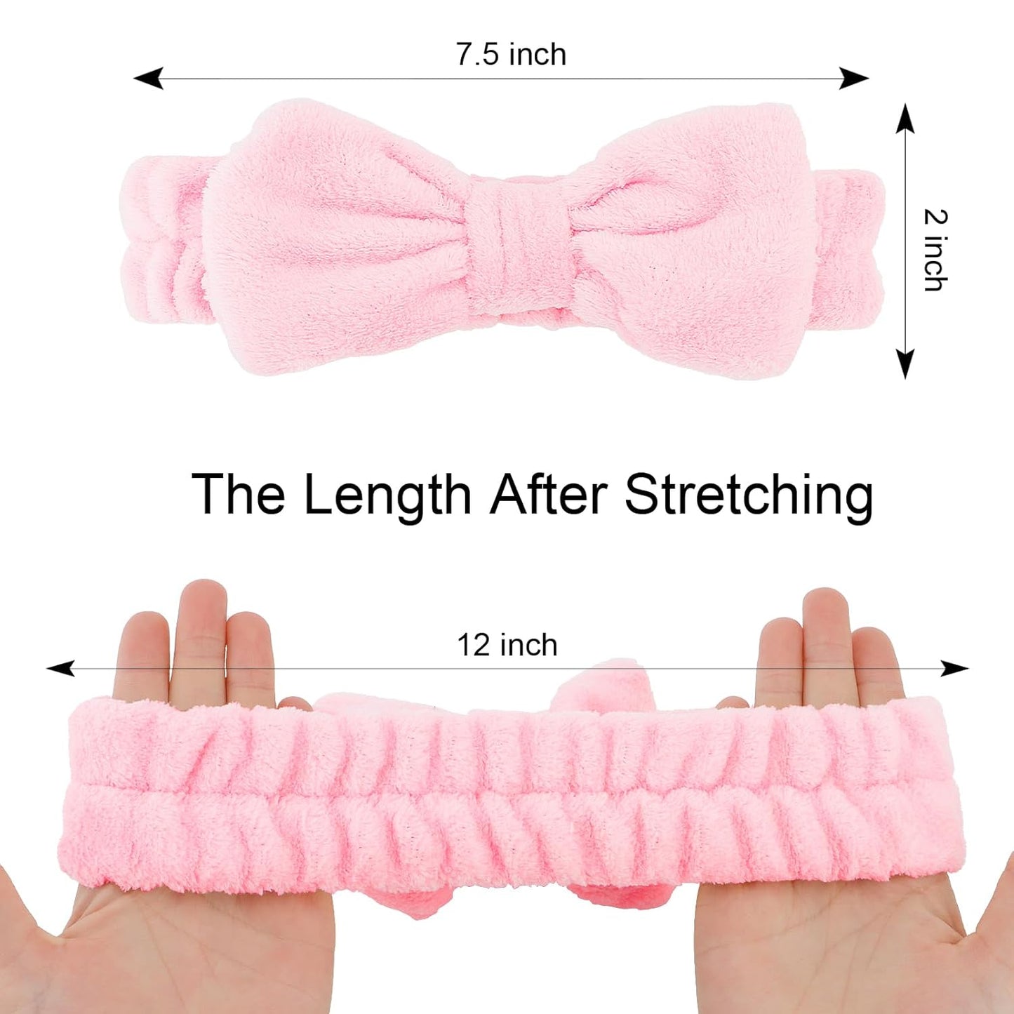 Casoty 6 Pcs Spa Headband, Hair Band for Washing Face, Cheetah Makeup Headband, Skincare Headbands, Soft Fleece Hairband for Face Washing Yoga