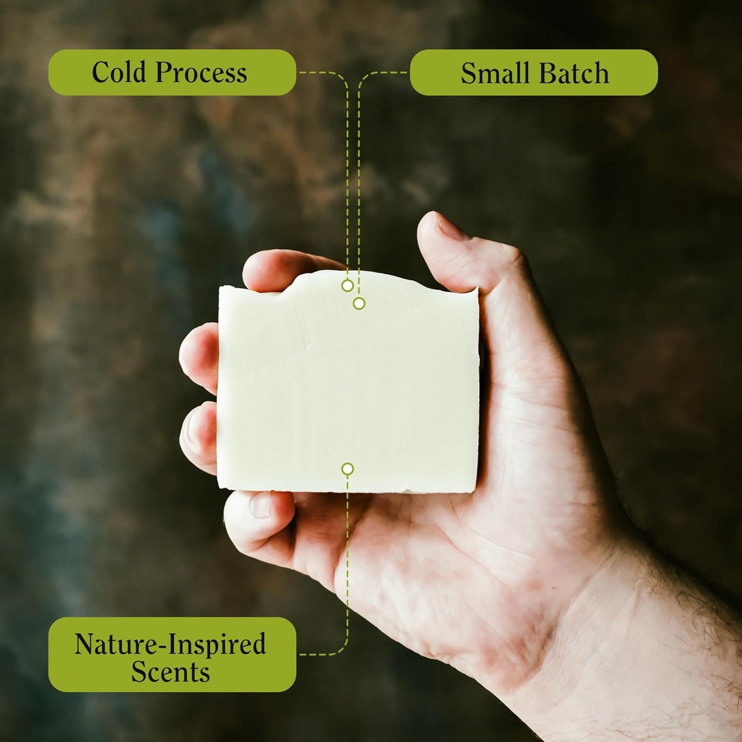 CompassSoap The Backpacker. Natural Bar Soap for Women & Men | Unscented Soap Bar with Minimalist & Gentle Lather | Women & Men's Bar Soap, Natural, Paraben & Phthalate Free | 5 Oz. Pack of 2