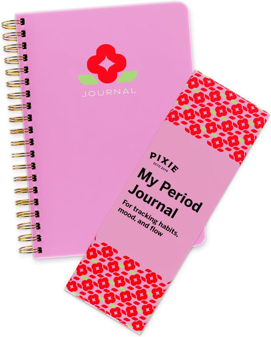 Period Tracker Journal for Girls 8-12 - Pixie’s My First Period Notebook with Daily Menstrual Cycle Guided Reflection - First Period Gifts For Young Girls & Teens