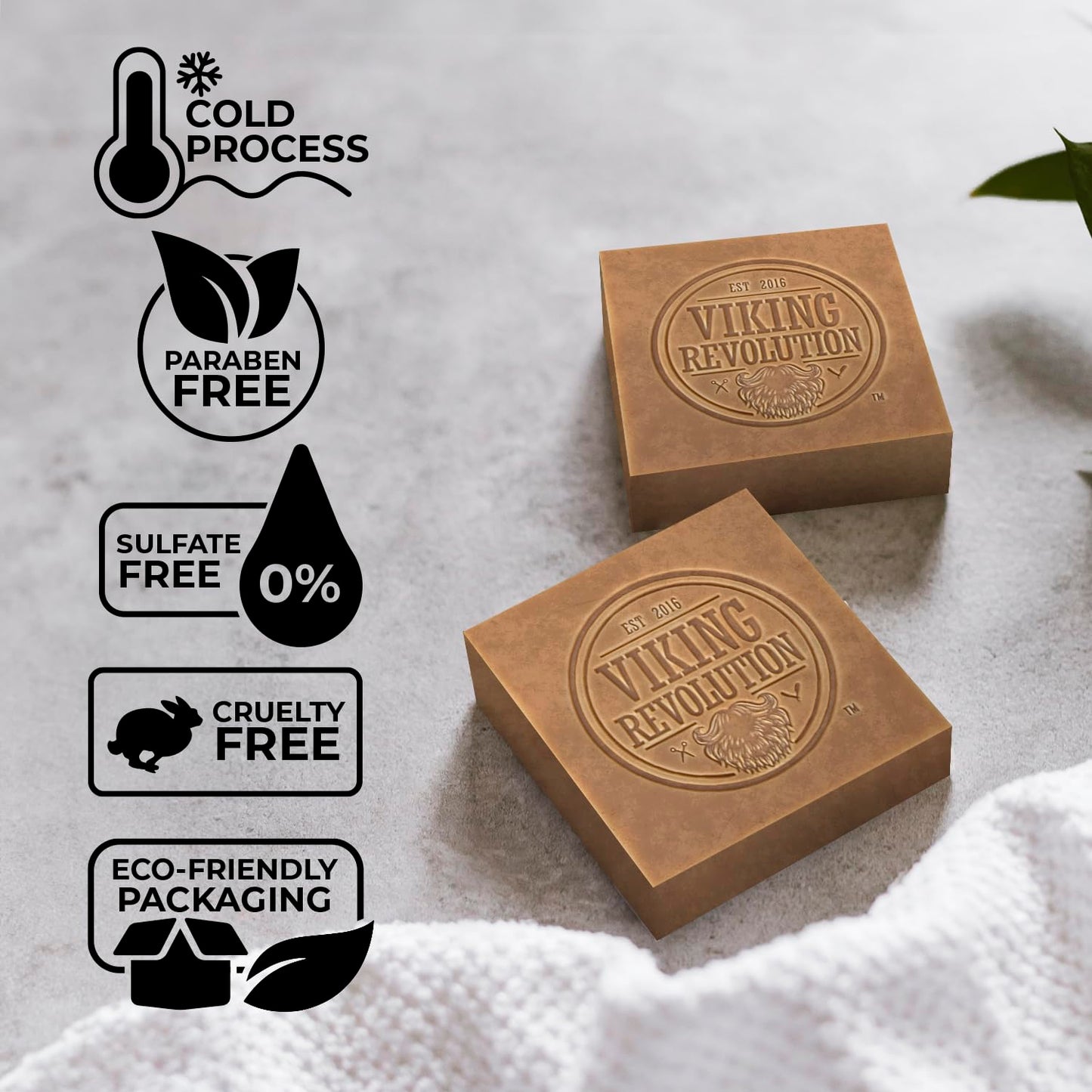Viking Revolution Cedarwood and Pine Natural Soap for Men - Mens Soap Bar with Essential Oils Cold Pressed Bar Soap for Men - Nourishing Mens Bar Soap with Coconut Oil, Shea Oil, Almond Oil (2 Pack)