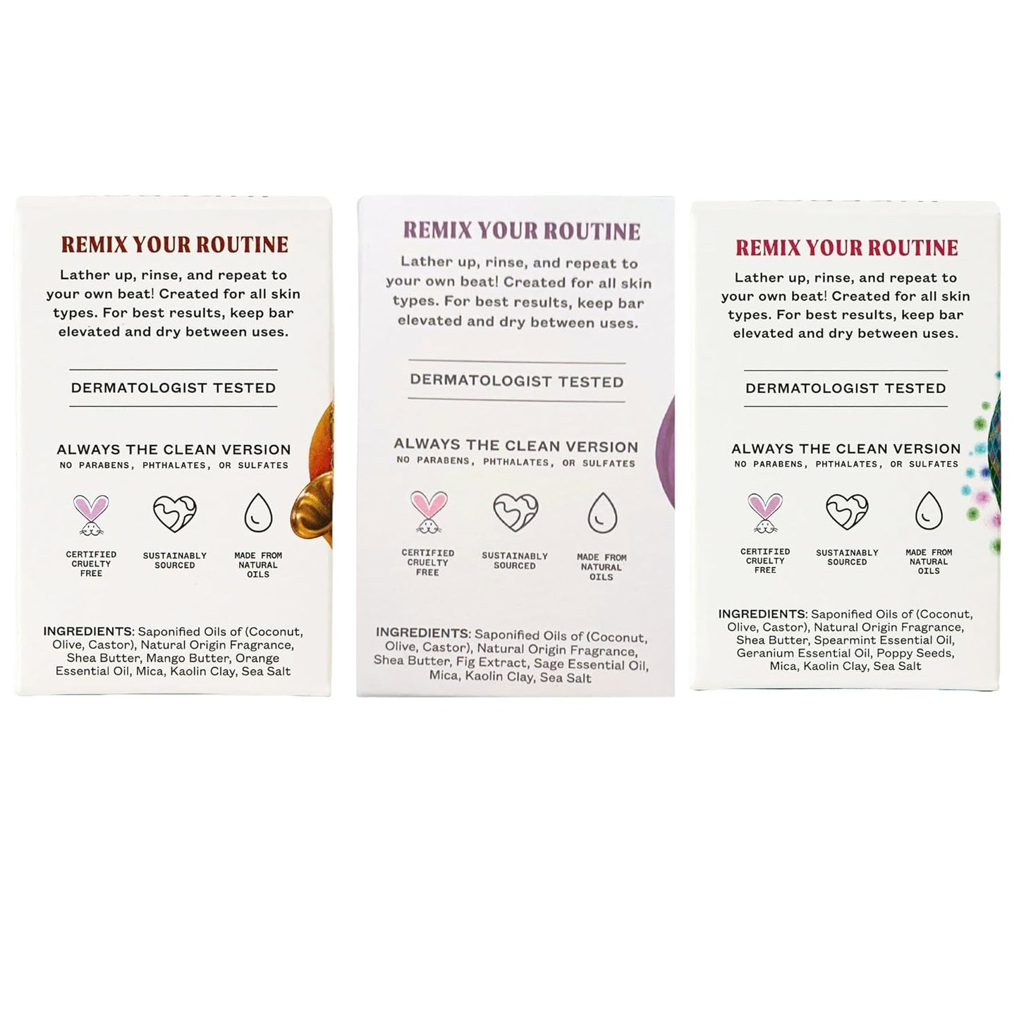 JUKEBOX Soap, Natural Bar Soap for Women,Watermelon Disco, Gettin' Figgy with It and Mango No. 5! Scents,Cold Process, Bath Soap,No Harmful Ingredients,All Skin Types-a Dr. Squatch Brand-4.5oz, 3 Pack