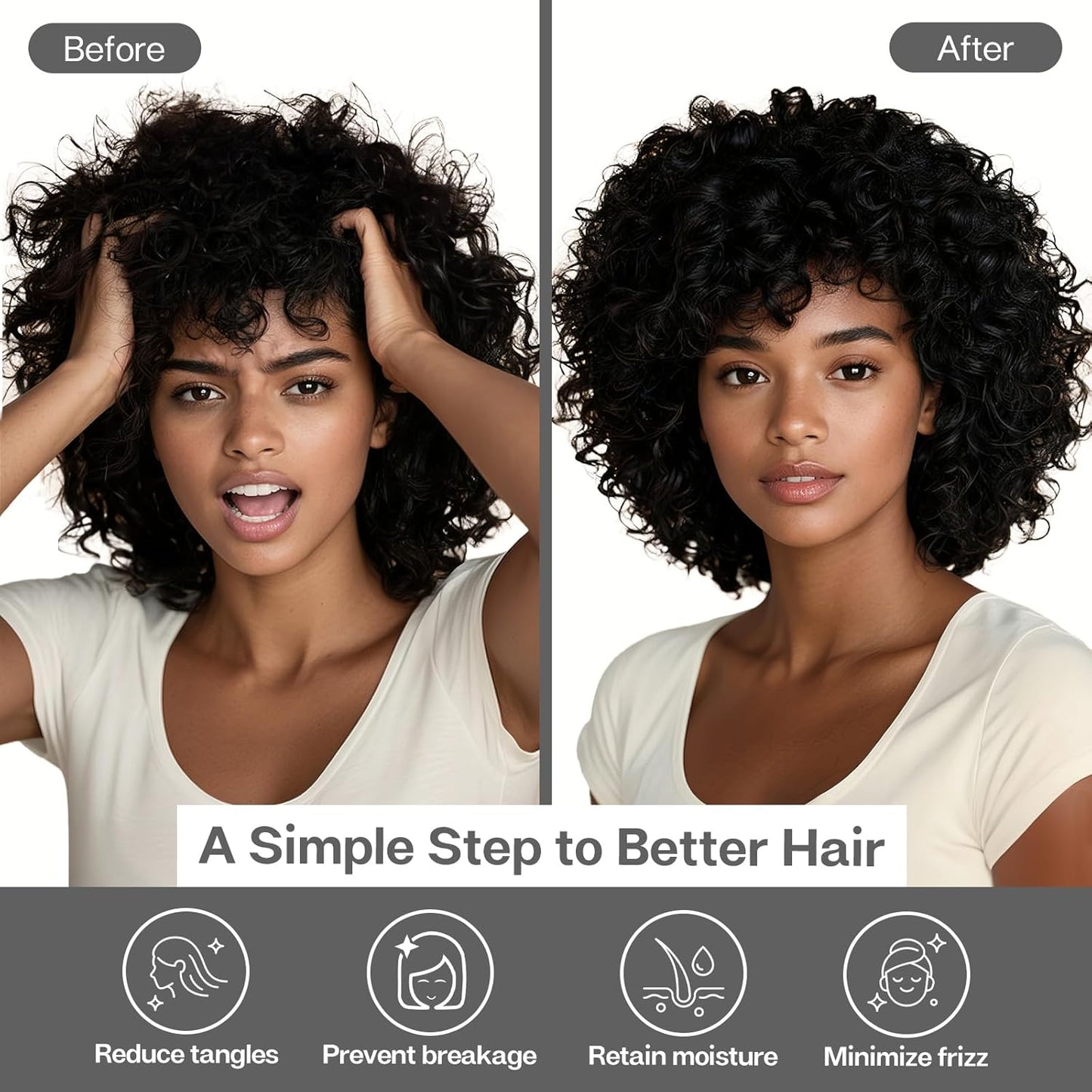 MR&HM Satin Pillowcase for Hair and Skin, Silk Satin Pillowcase 2 Pack, King Size Pillow Cases Set of 2, Silky Pillow Cover with Envelope Closure (20x36, Dark Grey)