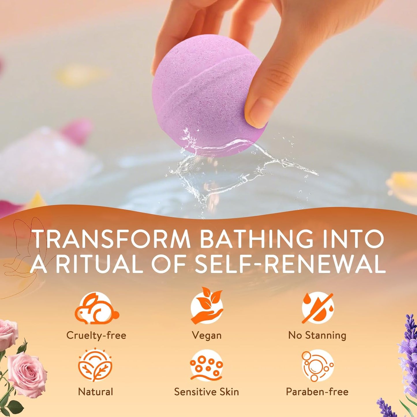 Bath Bombs for Women, 12 Pack Handmade Natural Fizzies Bath Bombs with 12 Unique Scents, Relaxing Bubble Bath for Dry Skin Moisturizing, Essential Oils Bathbomb Spa Gift Set for Mom, Wife, Girlfriend