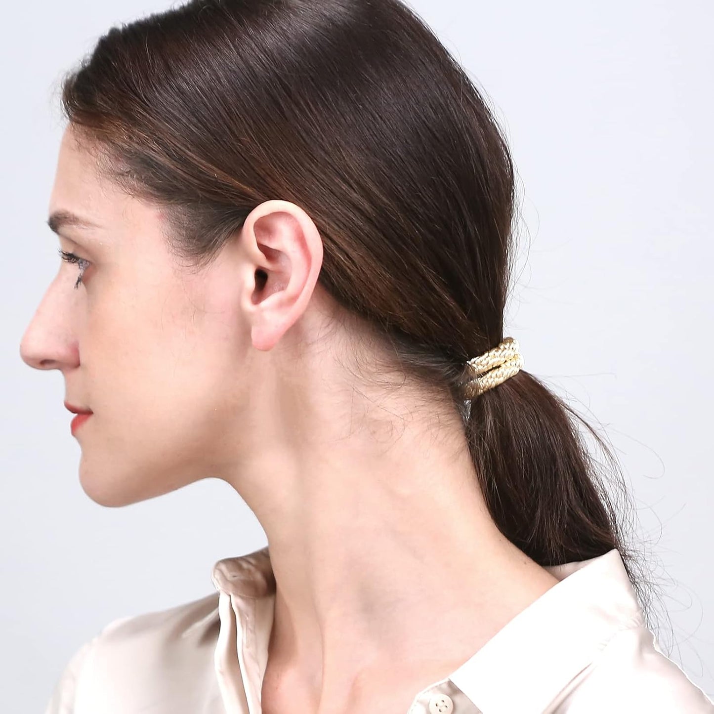 Hair Ties for Thick Hair, Funtopia 30 Pcs Ponytail Holders Elastics Hair Bands, No Damage No Crease Hair Elastics for Women Girls Teens