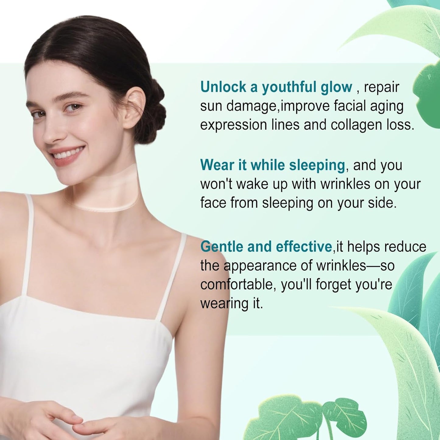 5 PCS Silicone Neck Wrinkle Patches - Reusable Overnight Anti-Wrinkle Patches, Anti Aging Silicone Wrinkles Patche for Skin Firming & Neck（2.5 Months Supply ）-Upgraded Version