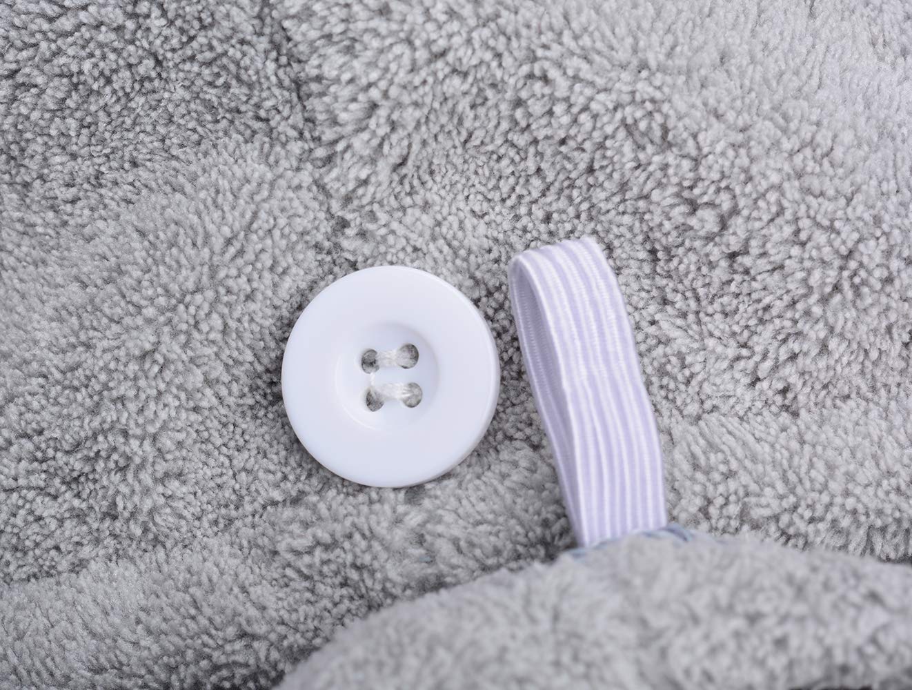 HOPESHINE Women's Soft Shower Hair Towel Twist Hair Turban Wrap Drying Cap Great Gift for Women (Grey 3-Pack)