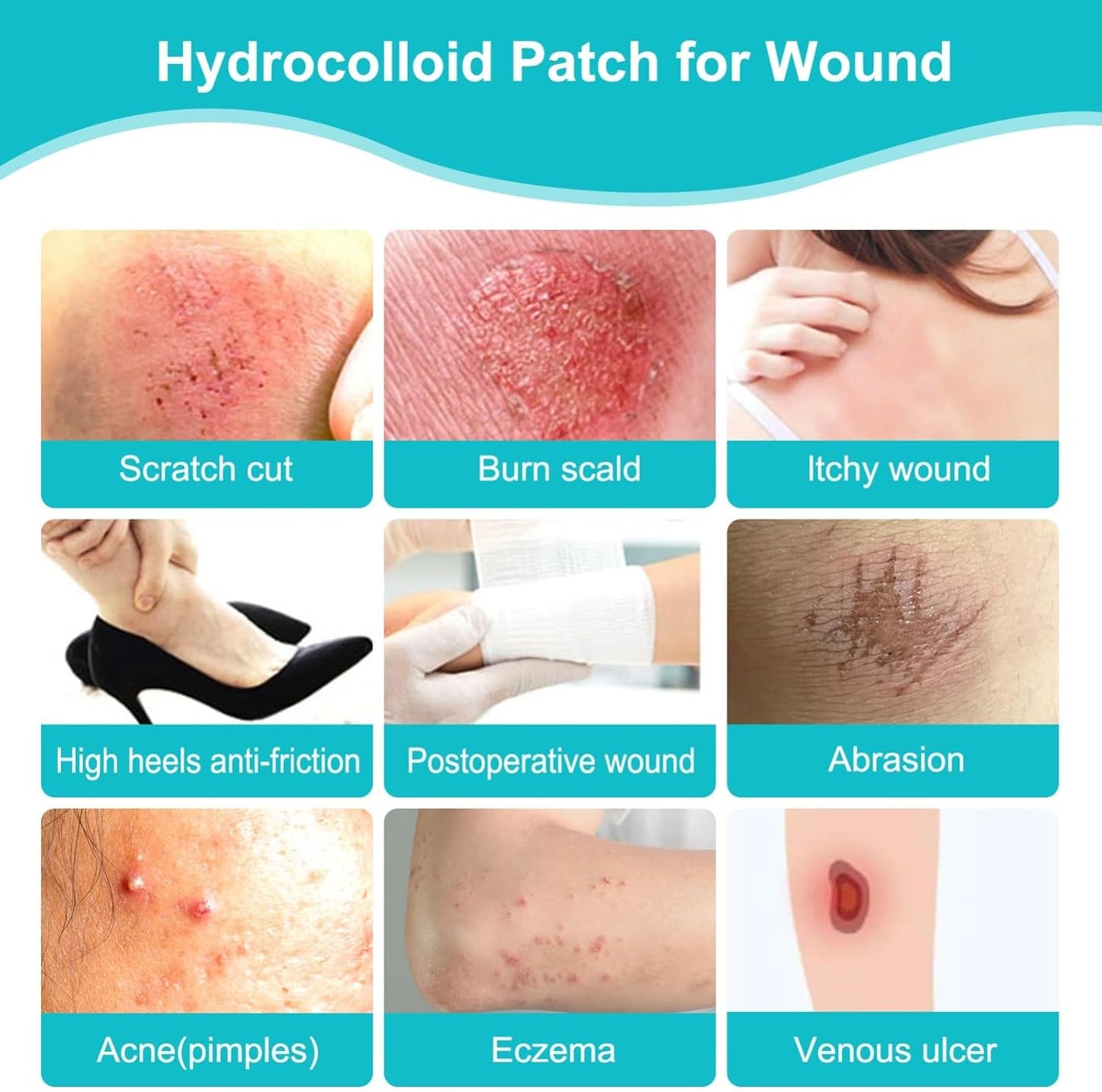 Hydrocolloid Bandages Roll 1.9” x 118”Inch, Hydrocolloid Roll Gel Bandages for Wounds, Large Hydrocolloid Patch with Self-Adhesive, Ultra Absorbent, Flexible & Waterproof, DIY Size & Shape