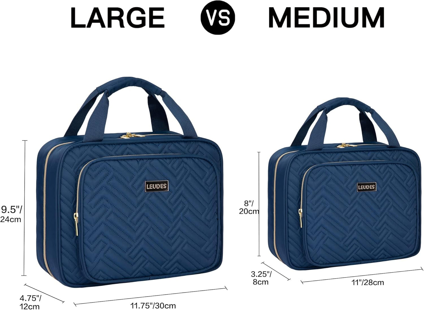 Leudes Travel Pill Bottle Organizer,Medicine Organizer and Storage,Home Medication Bag, Cases,Carrier for Pills,Vitamin,Fish Oil,Supplements for Women and Men (Medium, Blue)