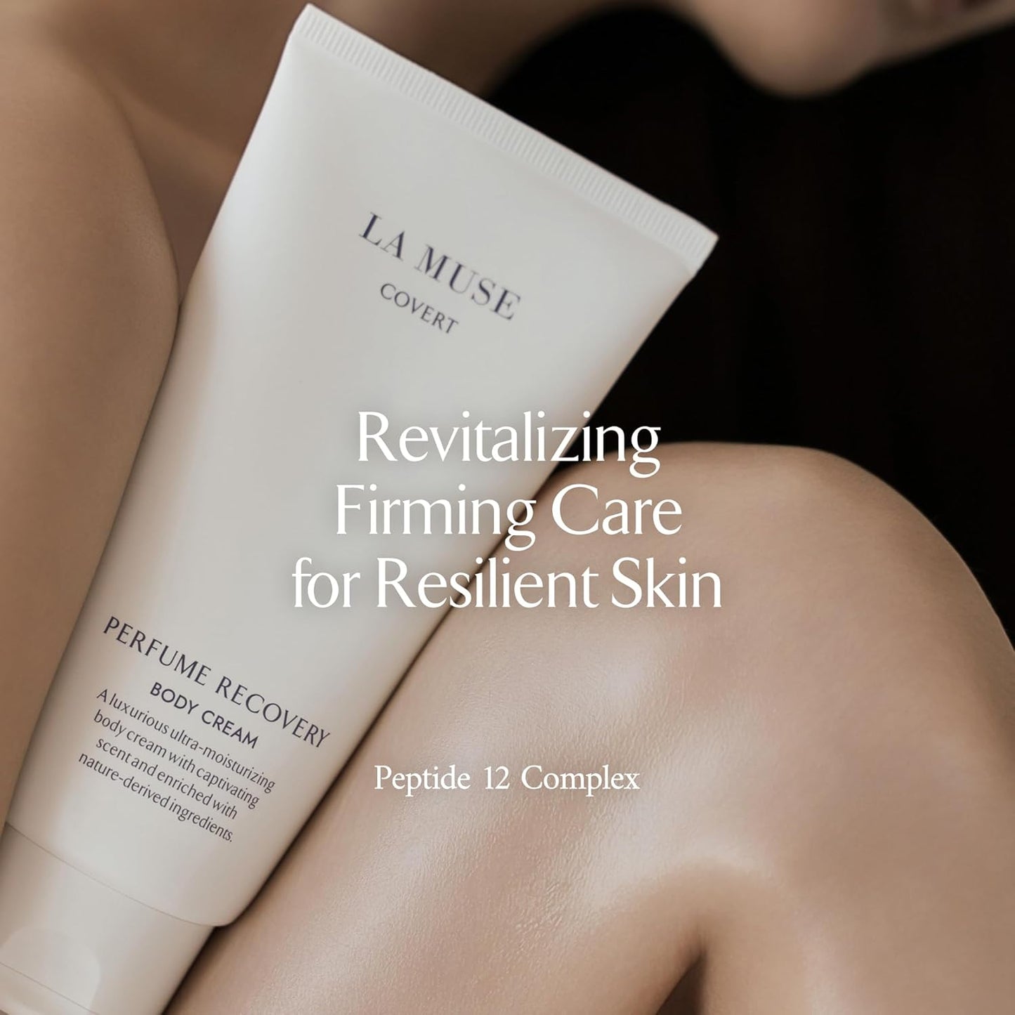 LA MUSE Perfume Body Lotion for Men(Deep Woody Amber) | Moisture Amber Body Lotion with Shea Butter | Peptide Body Cream | Non-Sticky & Non-Greasy, Fast Absorbing | Korean Skin Care