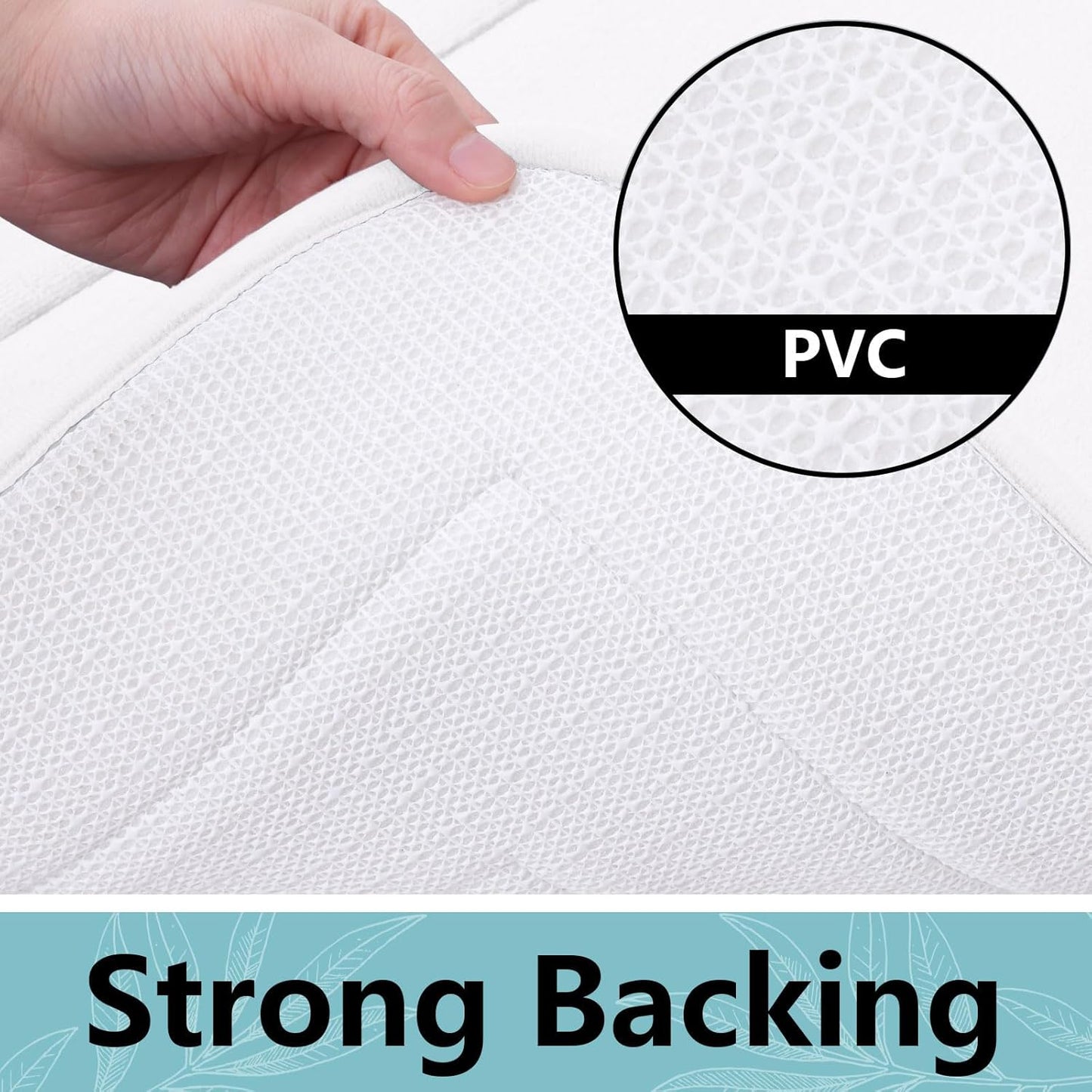 Arotive Memory Foam Bathroom Rug Mat 70x24, Ultra Soft and Absorbent Bath Mat, Machine Wash Dry, Comfortable Bath Rug Carpet for Bathroom Floor, Tub and Shower, White