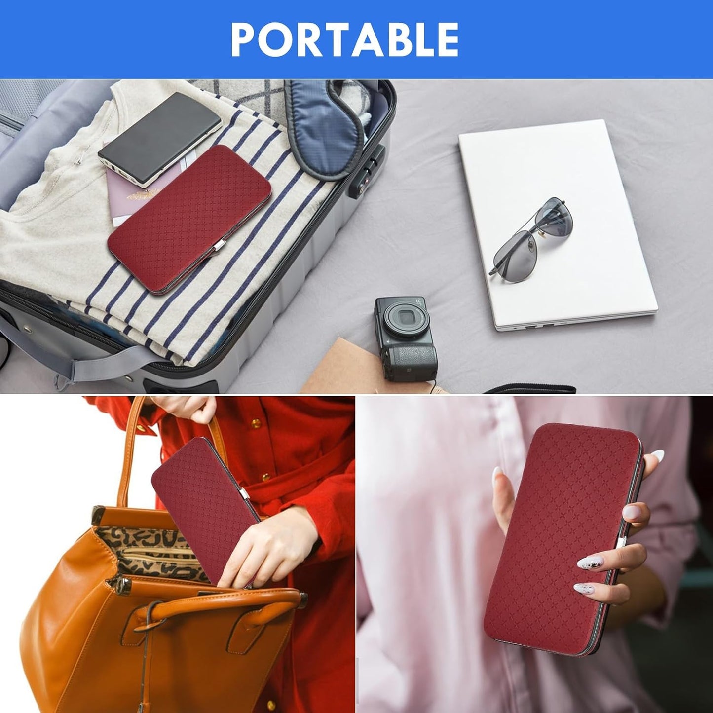 Manicure Set - 19 in 1 Professional Nail Clippers Pedicure Kit, Manicure Tool Kit, Stainless Steel Facial Grooming Set Kit, Gift Idea for Women, Men, Girls, Teens, Blue