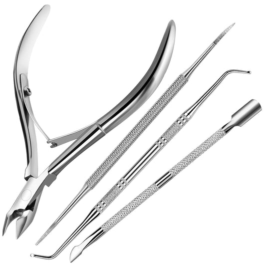 FANDAMEI Ingrown Toenail Removal Kit, Pedicure Tools, Nail Care Kit, Cuticle Trimmer, Nail Cuticle Nippers, Cuticle Kit Stainless Steel, Cuticle Clippers, Cuticle Pushers, Manicure Kit, Pedicure Kit