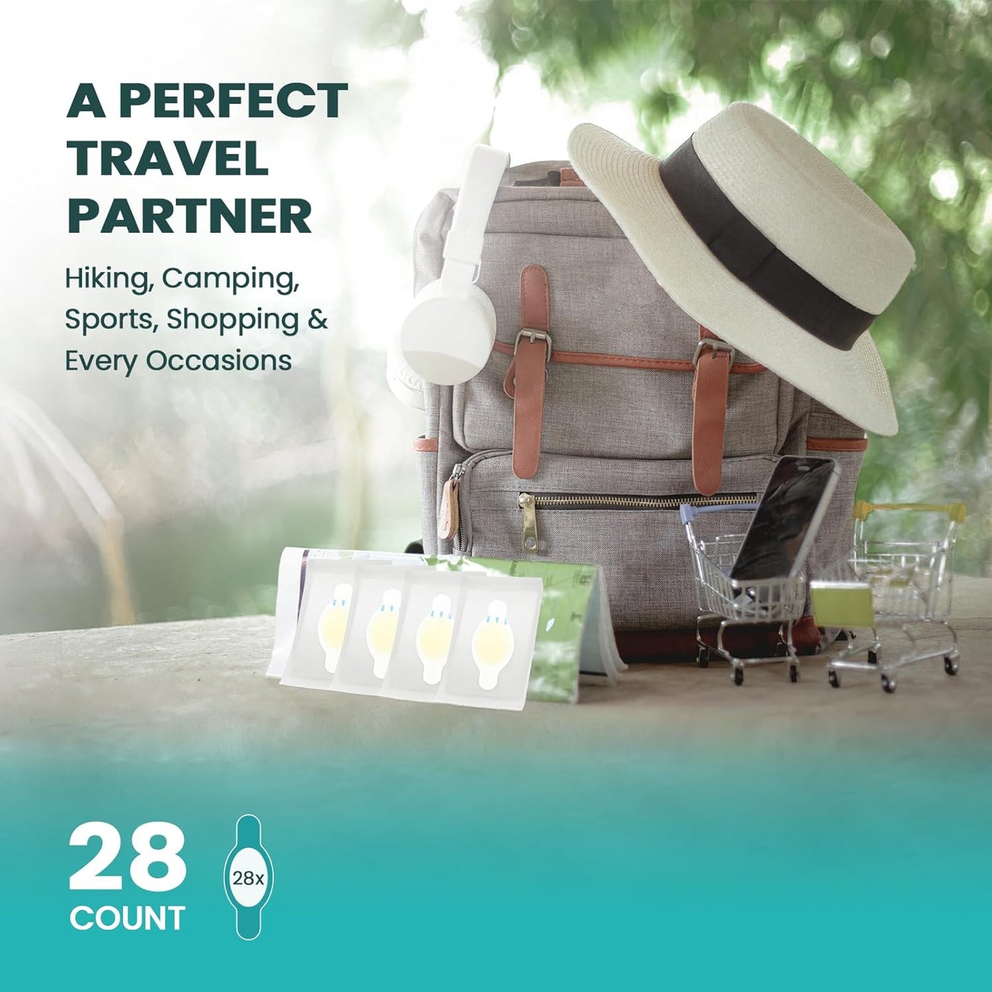 Blister Pads - 28 ct Water Resistant Hydrocolloid Bandages for Foot, Toe, Heel - Gel Cushions for Prevention & Recovery, Toe Pack