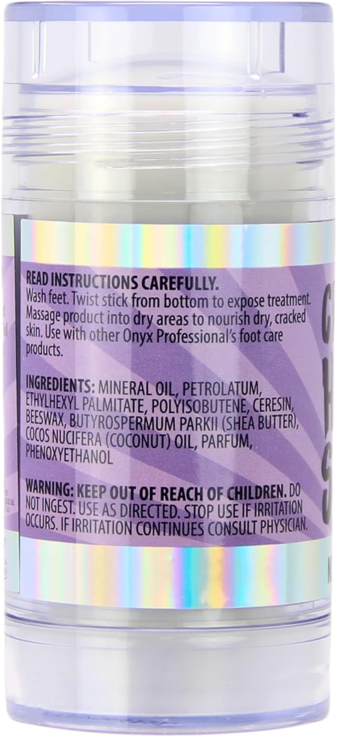 Onyx Professional Cracked Heel Repair Balm Stick for Dry Cracked Feet Treatment, Lavender Scent, 2 pack - Moisturizing Foot Balm, Rolls On, No Mess Like Foot Cream or Foot Lotion, Heel Treatment