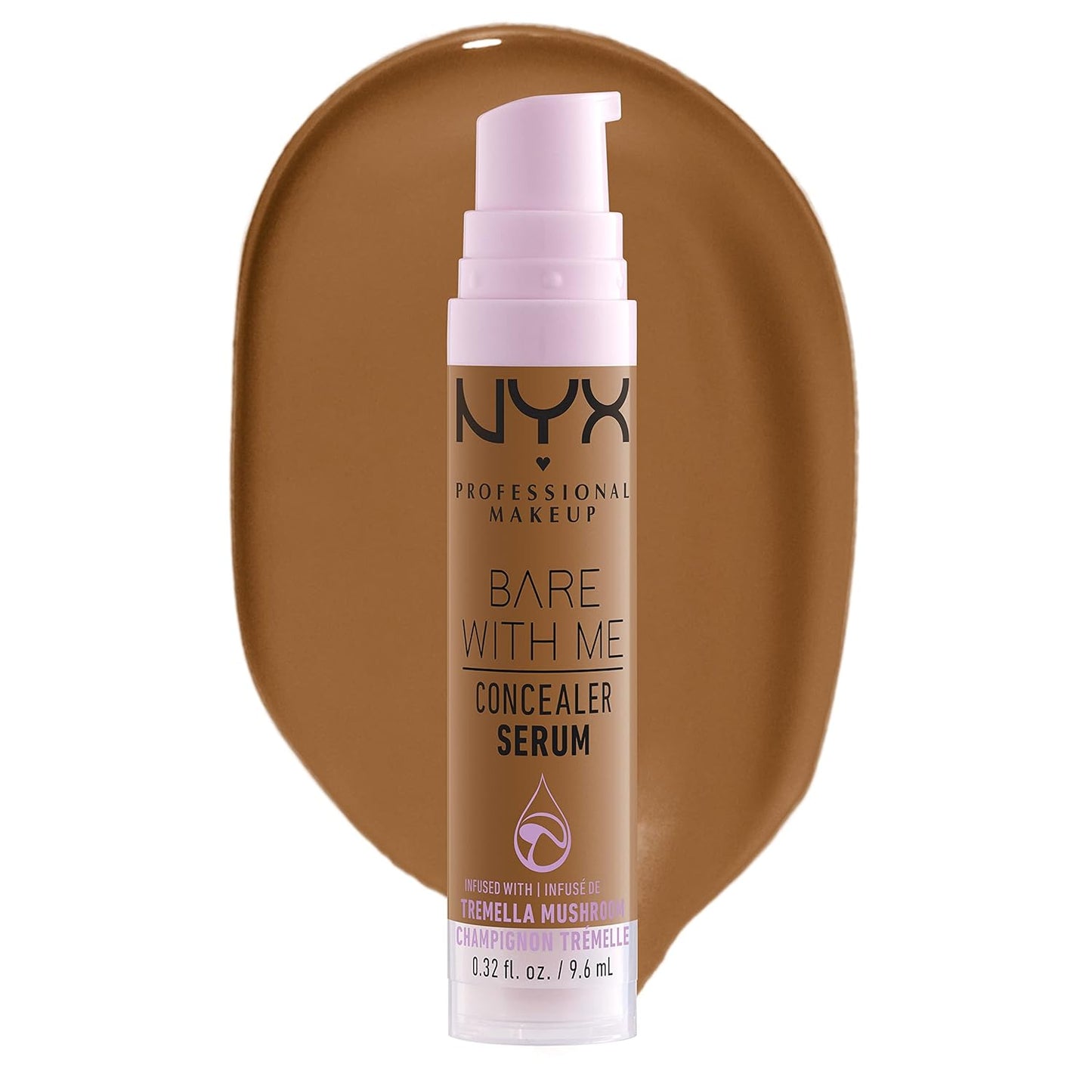 NYX PROFESSIONAL MAKEUP Bare With Me Concealer Serum, Concealer Makeup For Up To 24Hr Hydration - Camel