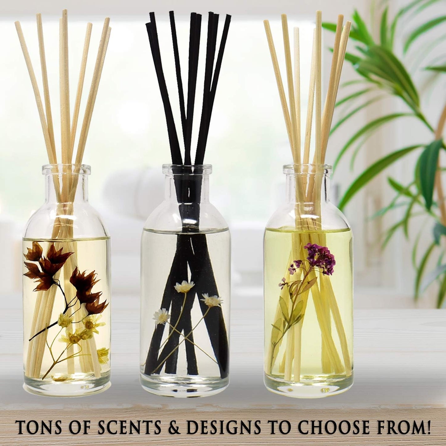 Urban Naturals Tobacco Vanilla Reed Diffuser Refill Set | Includes a Free Set of Reed Sticks! 4 oz | Great Gift Idea Home Fragrance Lovers!