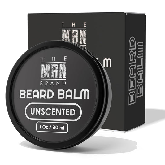 Unscented Beard Balm No Scent 1 oz - Fragrance-free Leave-in Beard Conditioner for Styling