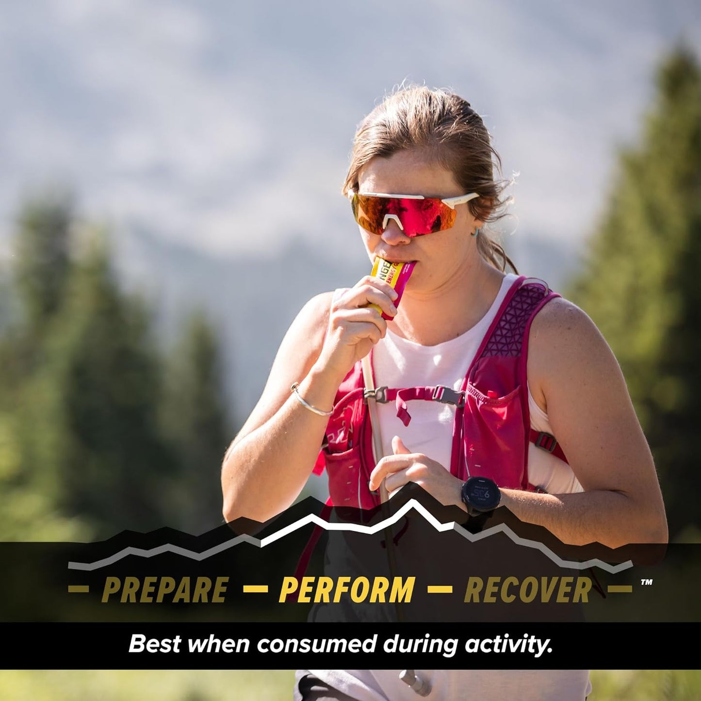 Honey Stinger Organic Fruit Smoothie Energy Gel, Gluten Free & Caffeine Free, for Exercise, Running and Performance, Sports Nutrition for Home & Gym, Pre and Mid Workout, 12 Pack, 13.2 Ounce