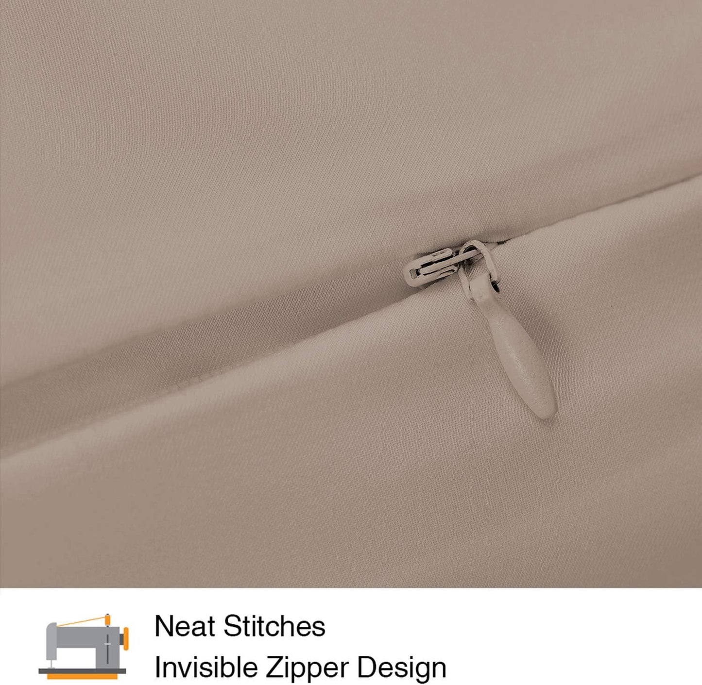 INSSL Mulberry Silk Pillowcase f Hair and Skin Health, Natural Silk Pillow Cover with Hidden Zipper Both Side Silk1 pcs (Light Coffee, King 20"x 36")