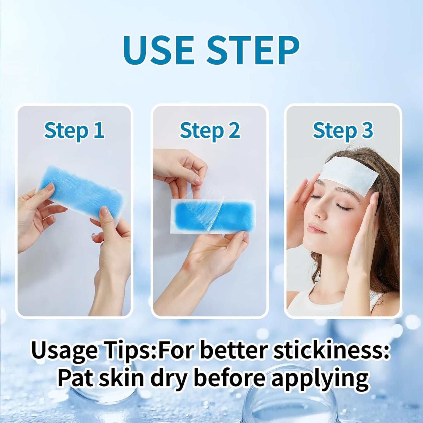 Instant Cooling Ice Packs for Outdoor Activities Summer Heat Relief - Large Disposable Cooling Patches for Neck Body, Camping Hiking Sports, Instant Temperature Drop 100 Pack