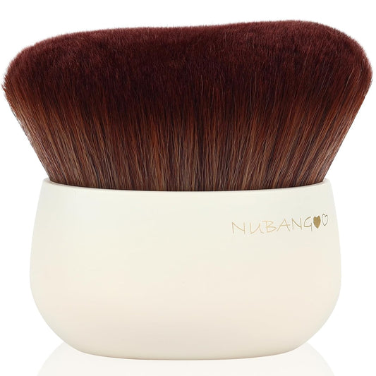 Extra Large Body Makeup Brush,Tanning Brush, Self Tanner, Foundation Bronzer Brush Cream Powder Liquid oil Applicator, Face Neck Leg Full Body Blending Brush(White)