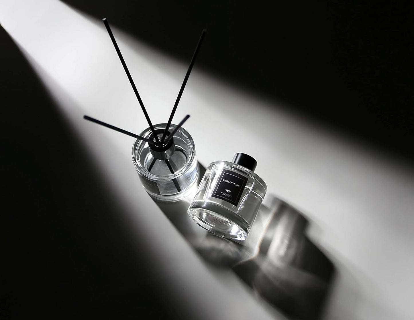 Reed Diffuser Set of 3 for Bathroom Air Fresheners, Oil Diffuser Sticks | Fresh Linen, Ocean, Eucalyptus & Mint Scent(1.7 fl oz Each Pack) Fragrance with 12 Sticks Defusers | Shelf Decor