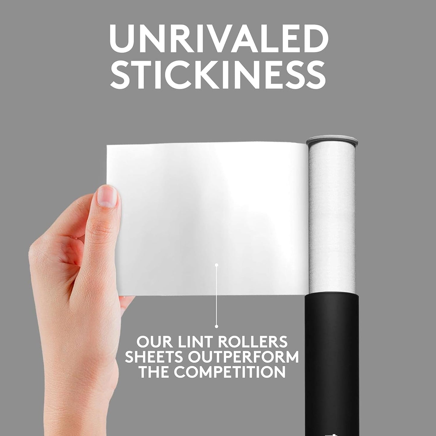 Flint Classic Black Retractable Mini Lint Roller with 30 Extra Sticky Sheets, Small and Portable Lint Roller, Ideal Pet Hair Remover, Travel Lint Rollers for pet Hair Extra Sticky