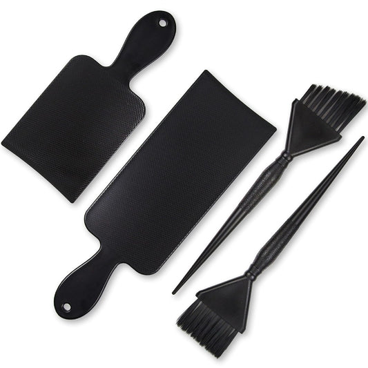 Balayage Kit - 1 Long and 1 Short Balayage Board, 1 Straight and 1 Angled Hair Dye Brush - Hair Highlighting Kit - Hair Dye Kit - Hairstylist Accessories Brushes