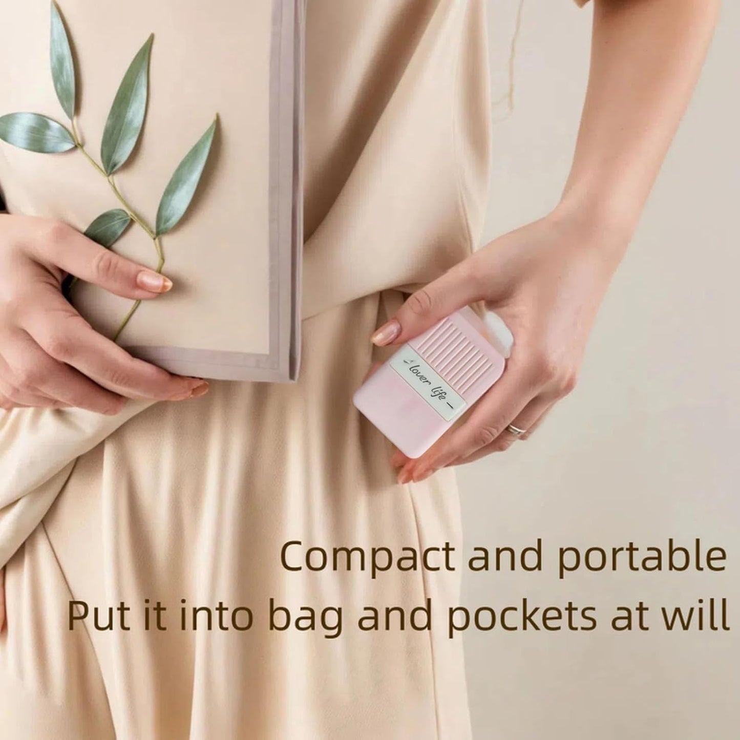 Mini Lint Roller Reusable Travel Lint Rollers for Clothes Portable Lint Remover for Pet Hair Purse Dust Fuzz Washable Sticky Small Size Compact 1.9''×1''×2.9''(Pink)