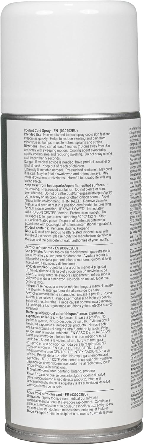 MUELLER Sports Medicine Coolant Cold Spray, Pain Relieving Athletic Spray for Pain & Swelling, First Aid, 9 Ounces