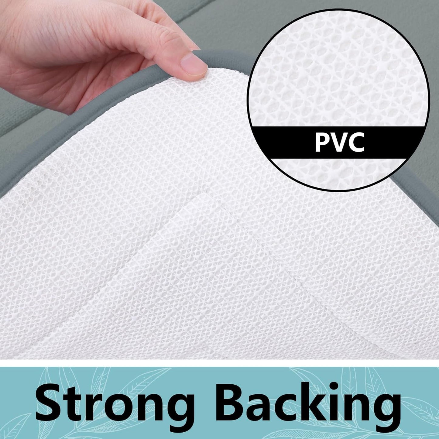 Arotive Memory Foam Bathroom Rug Mat 30x20, Ultra Soft and Absorbent Bath Mat, Machine Wash Dry, Comfortable Bath Rug Carpet for Bathroom Floor, Tub and Shower, Grey