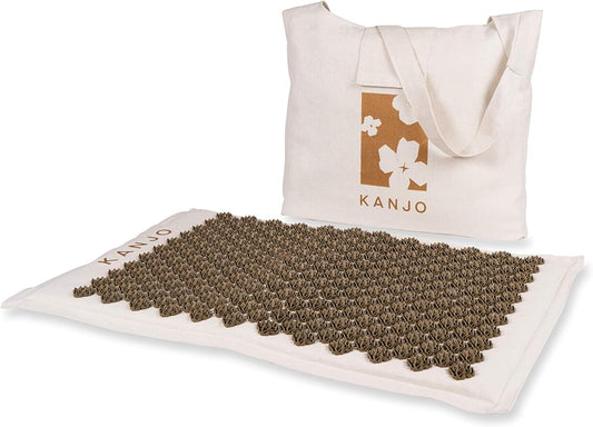 Kanjo Coconut Acupressure Mat with Carry Bag | Eco Friendly Coconut Fiber Core | Neck, Back & Shoulder Pain Relief | Promotes Stress Relief, Relaxation and Headache Relief