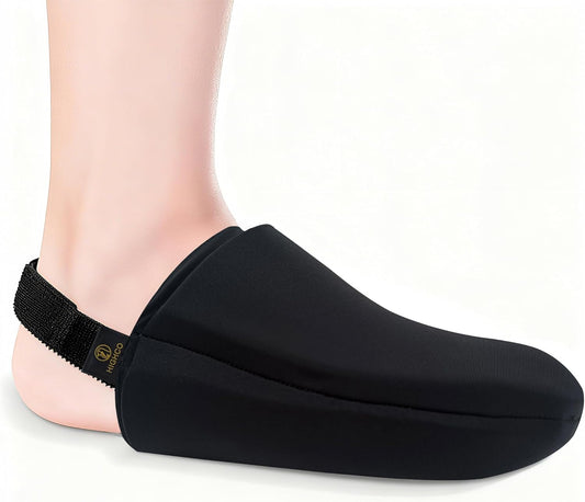 Foot Ice Pack for Toes,Freeze Flexible Ice Gel Socks Cold &Hot Therapy,Foot & Toe Ice Pack Wrap for Tendonitis, Plantar Fasciitis, Swelling, Sprained,Sport Injuries,Black (1 PC)