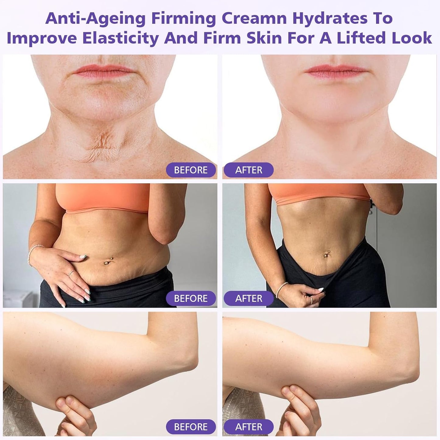 Get Dreamy Overnight Toning Whip, Overnight Toning Body Firming Cream, Body Firming Whip That Works While You Sleep, Skin Tightening Cream for Body with Caffeine & Vitamin C(2PCS)