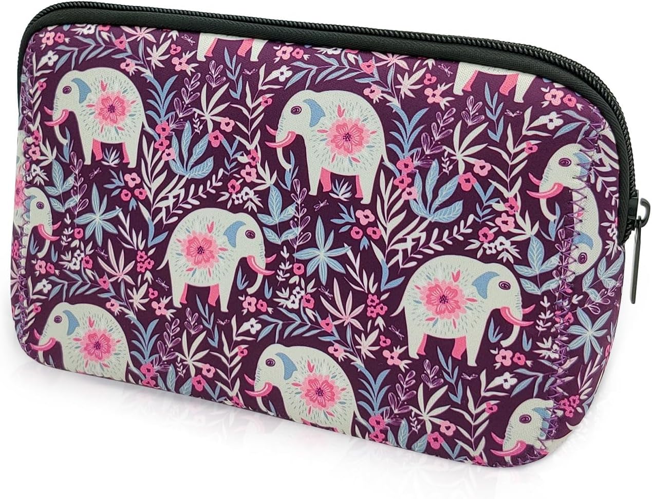 Cosmetic Bag Waterproof Neoprene Zipper Pouch Travel Portable Toiletry Makeup Bags Organizer Case for Women and Girls