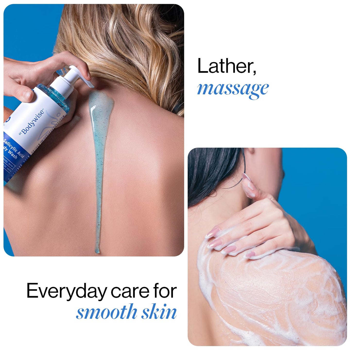 Be Bodywise Body Wash. Prevents Body Acne, Strawberry Skin. Non-Drying, Deep Moisture, Fresh Scent. Paraben Free, Suphate Free. 8.45 Fl Oz