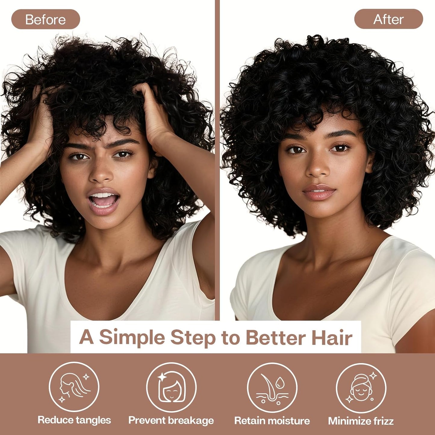 MR&HM Satin Pillowcase for Hair and Skin, Silk Satin Pillowcase 2 Pack, King Size Pillow Cases Set of 2, Silky Pillow Cover with Envelope Closure (20x36, Mocha Mousse)