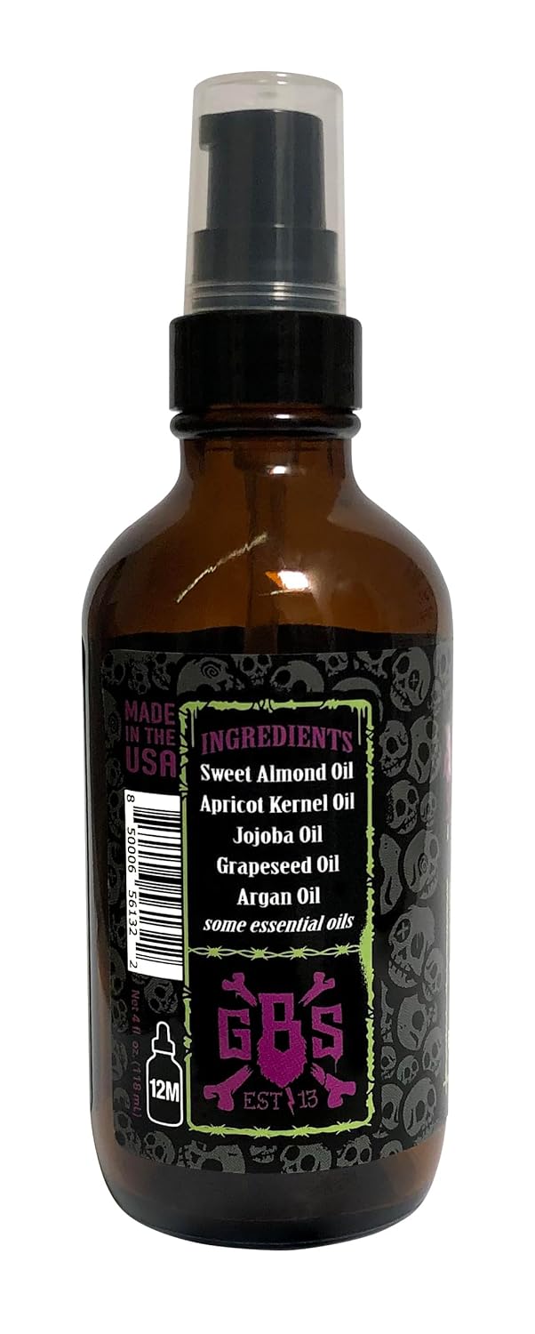 Grave Before Shave Voodoo Blend beard oil 4 oz bottle with pumptop dispenser