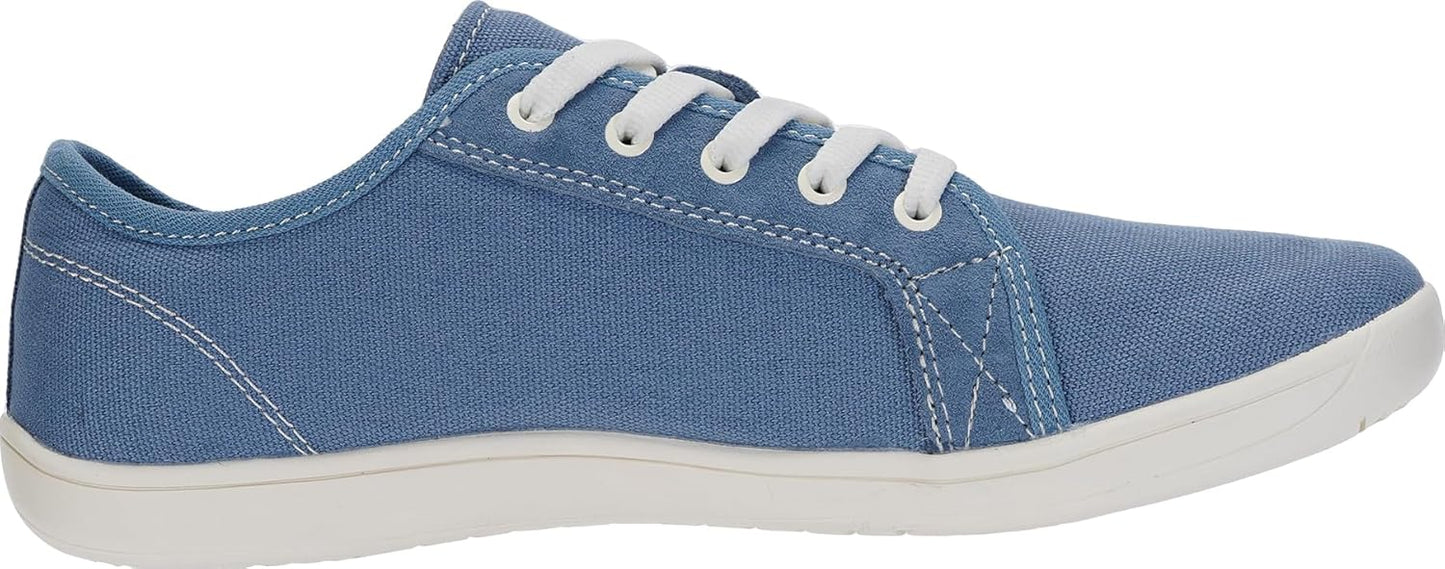 WHITIN Women's Canvas Barefoot Shoes | Wide Width Minimalist Sneakers | Classic Fit Low Top