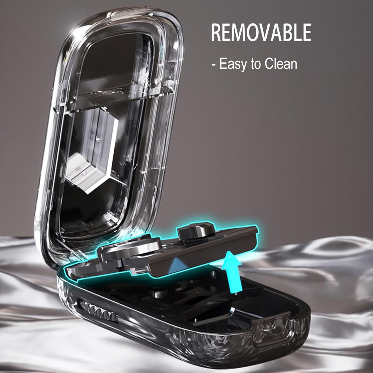 Pill Cutter Splitter for Small and Tiny Pills - Adjustable Pill Splitter with Centering Device for Cutting Multiple Pills, Accurate Alignment and Easy to Use (1/3 Blue)